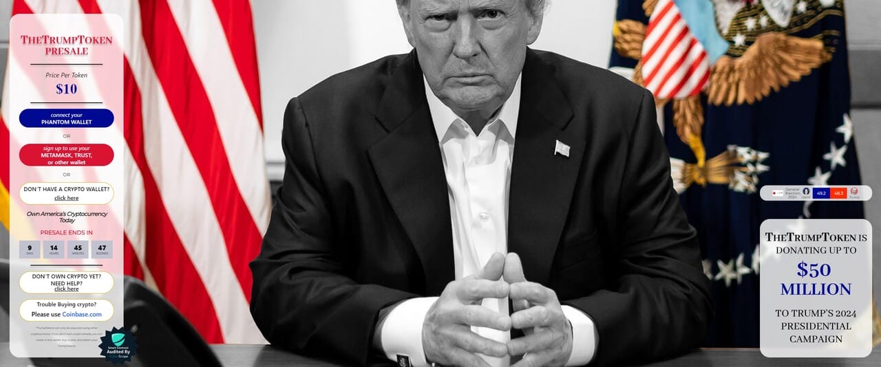 trump token presale page