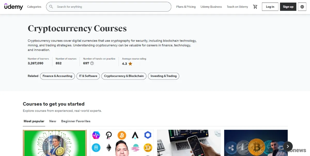 udemy cryptocurrency courses