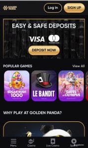 golden panda deposit