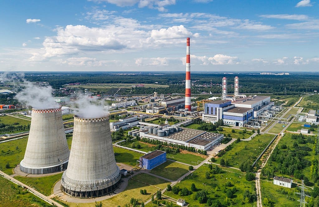 A power plant in the Moscow region. 