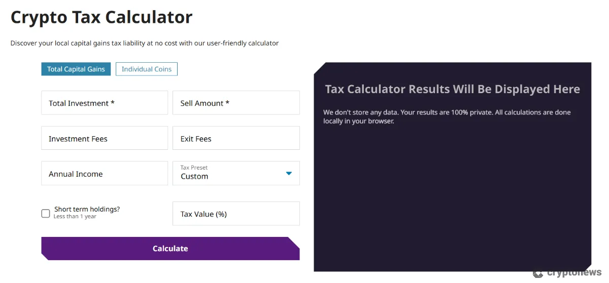 Crypto Tax Calculator