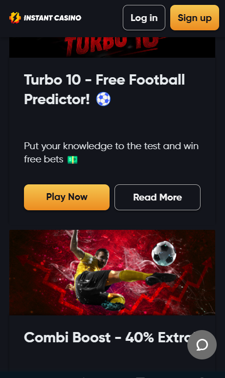 instant casino sports promotions