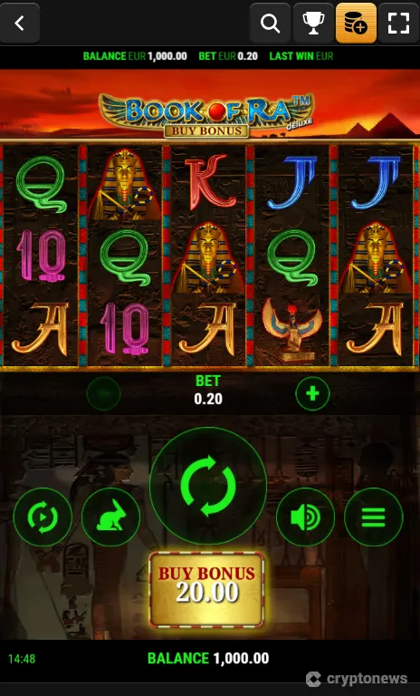book of ra mobile screenshot
