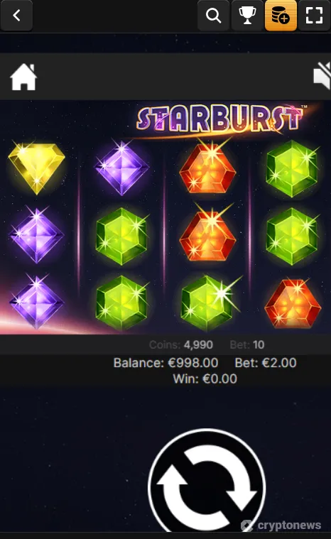 starburst mobile screenshot
