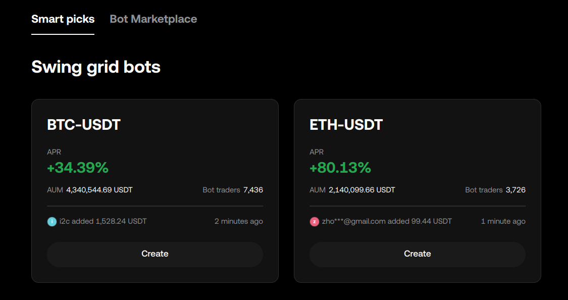 okx swing trade bots