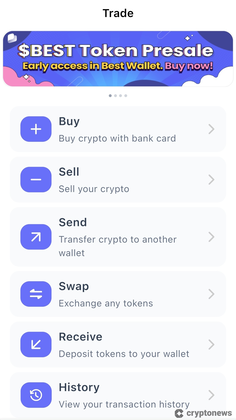 how to receive crypto on best wallet