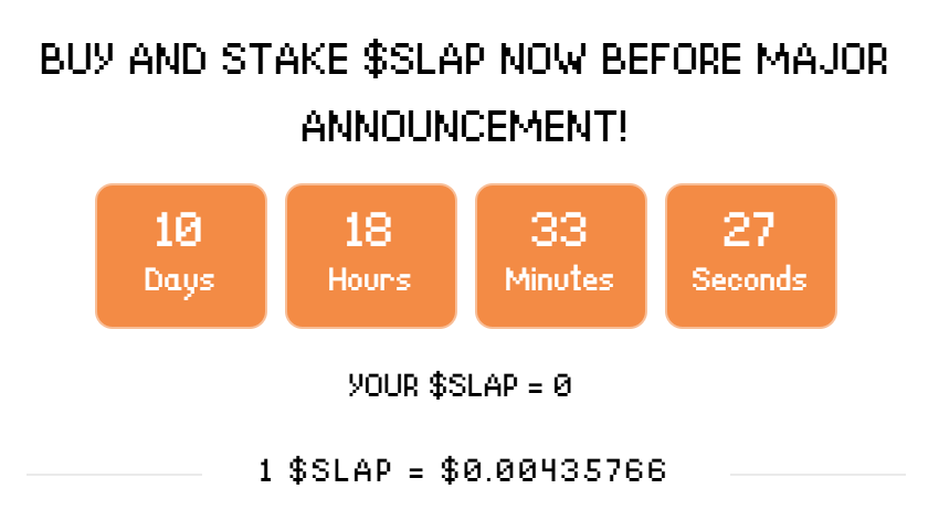 Catslap Major Announcement Countdown