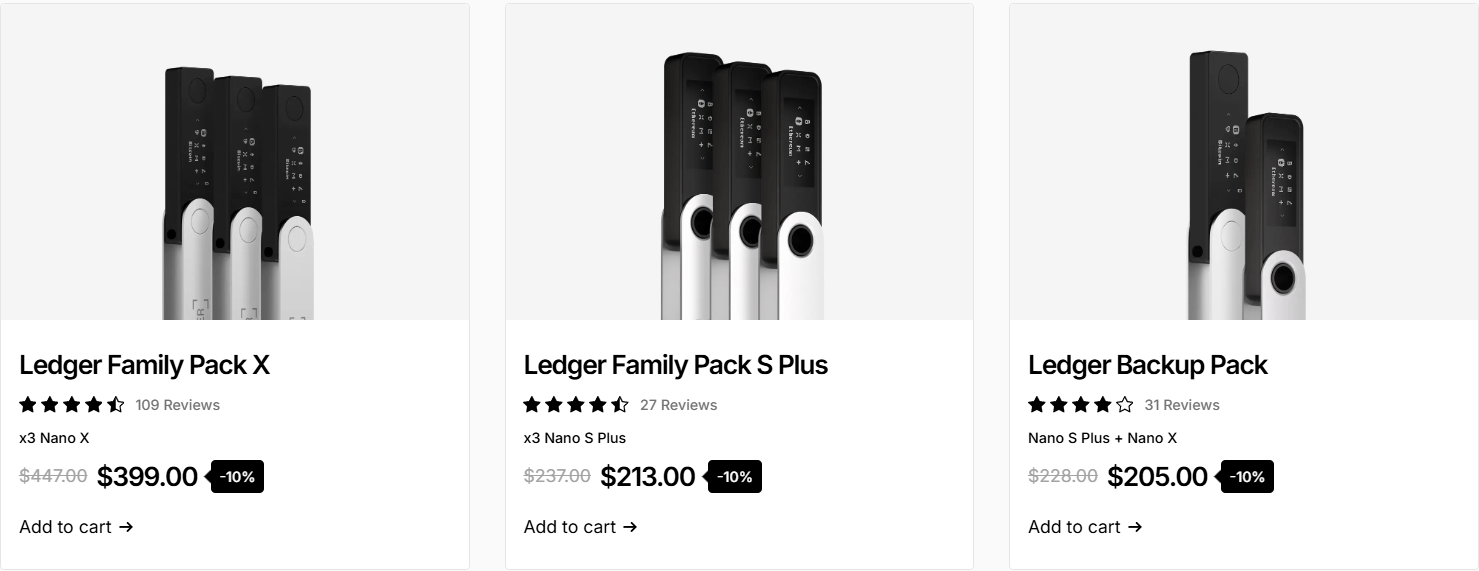 aksesori dan bundle - Temukan Penawaran Eksklusif Black Friday 2024 dari Ledger