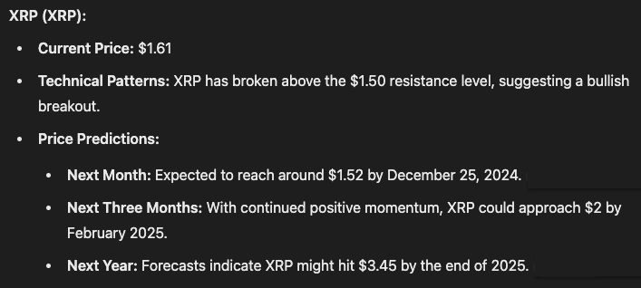 ChatGPT XRP analysis.