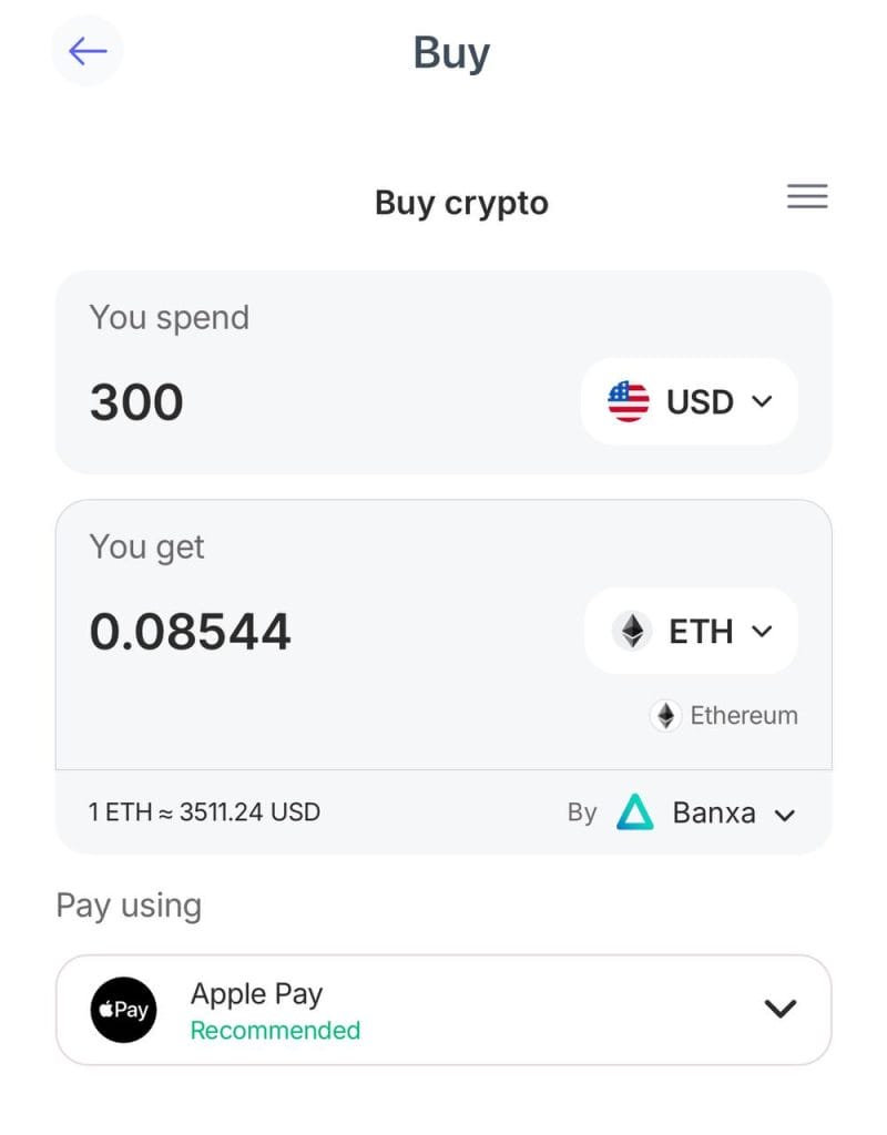 buy ETH