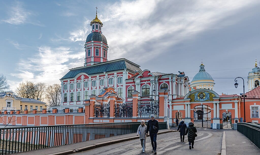 The Saint Alexander Nevsky Lavra, in St. Petersburg, Russia.