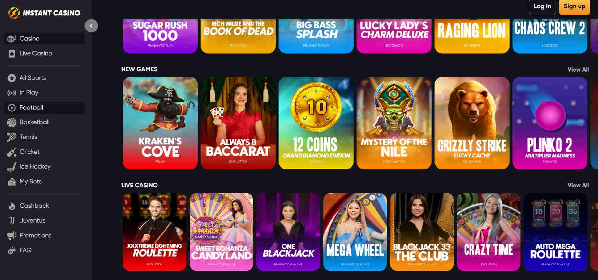 Instant Casino review 