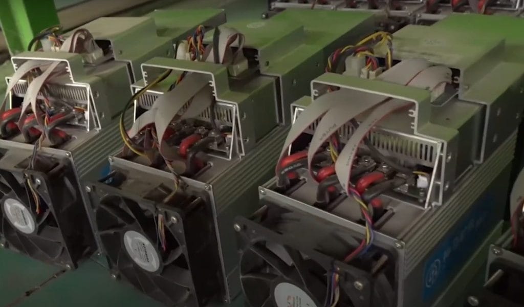 Mining rigs in an ‘illegal crypto mining farm’ in Abkhazia.