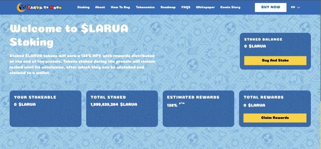 Larva to Moon Staking