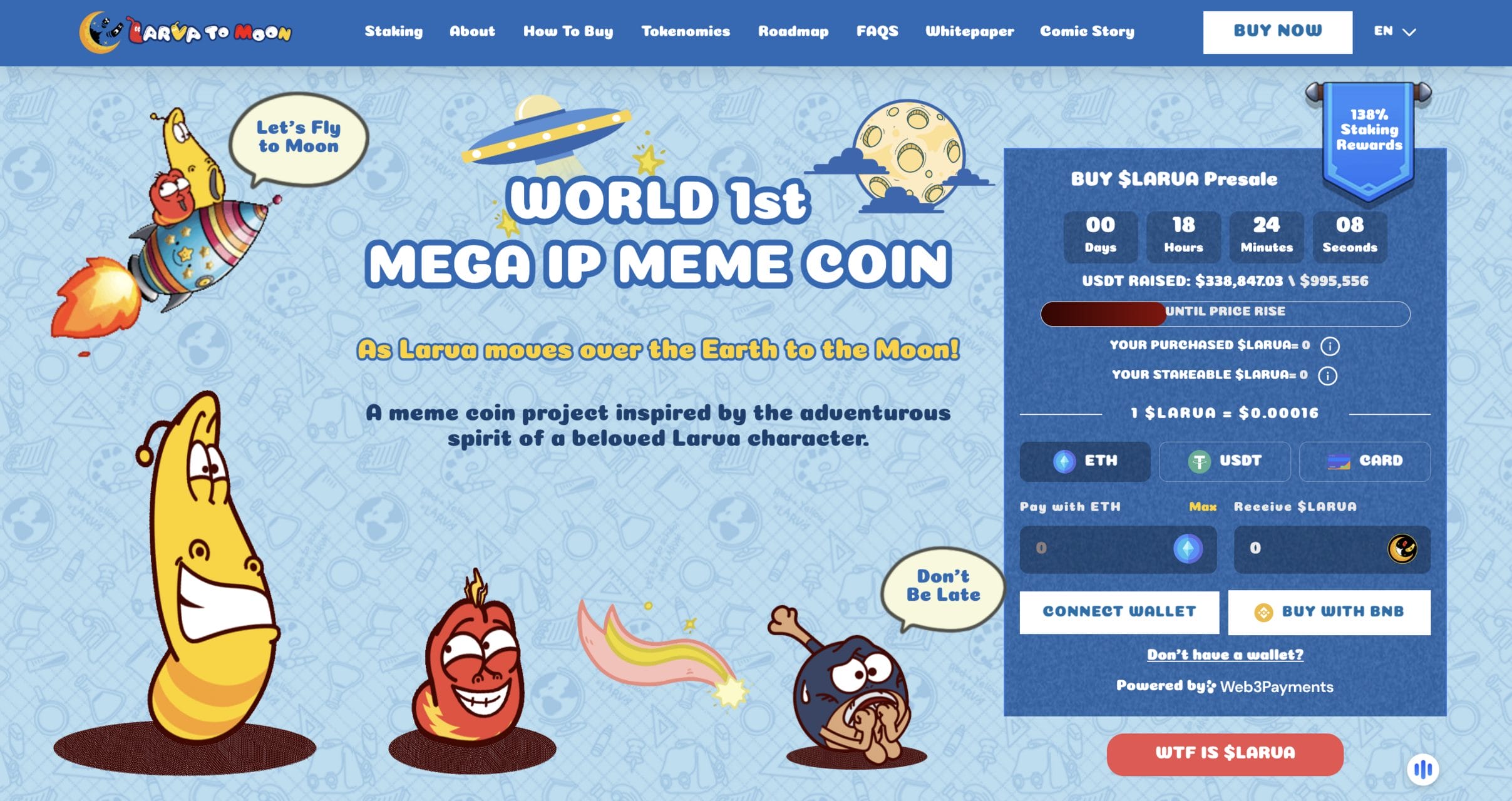Larva to Moon Token ($LARVA) Price Prediction 2025 – 2030