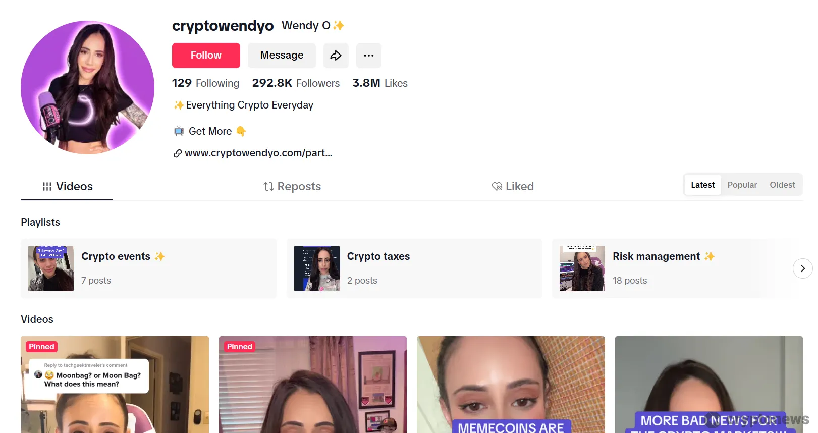 cryptowendyo on tiktok