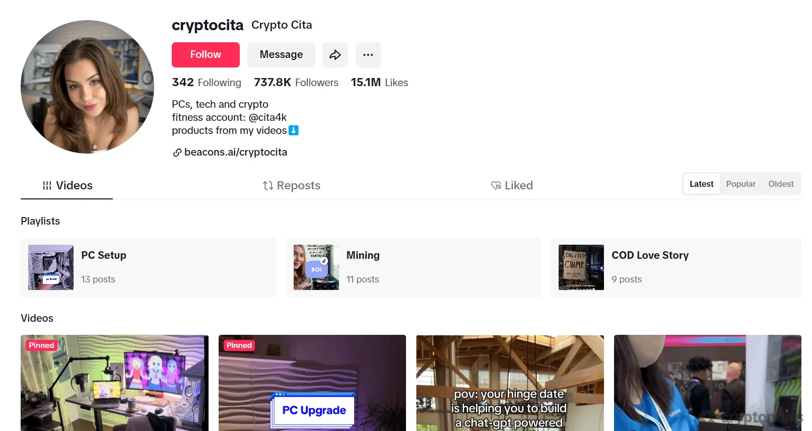 cryptocita on tiktok