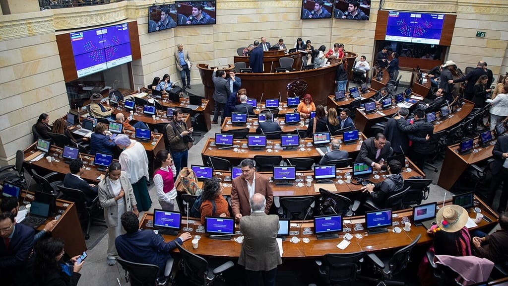 Colombian senators meet in the nation’s senate in 2024.