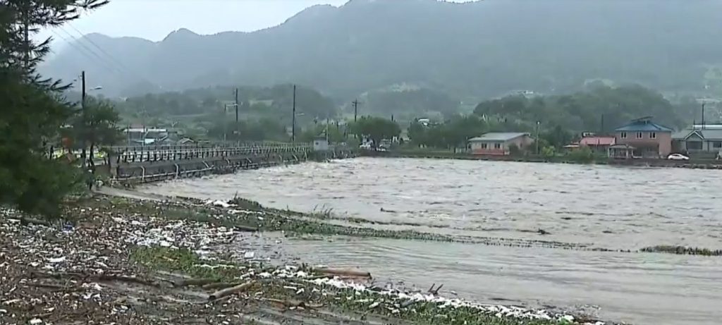 Many parts of South Korea were devastated by flood damage in July 2023.
