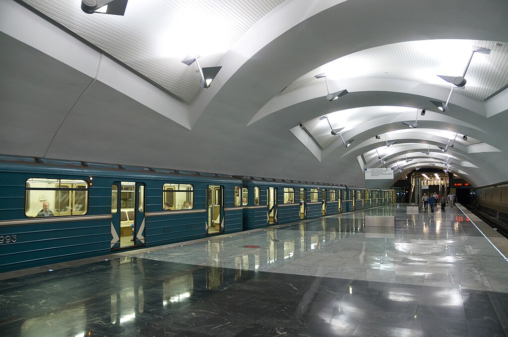 A Moscow Metro station.