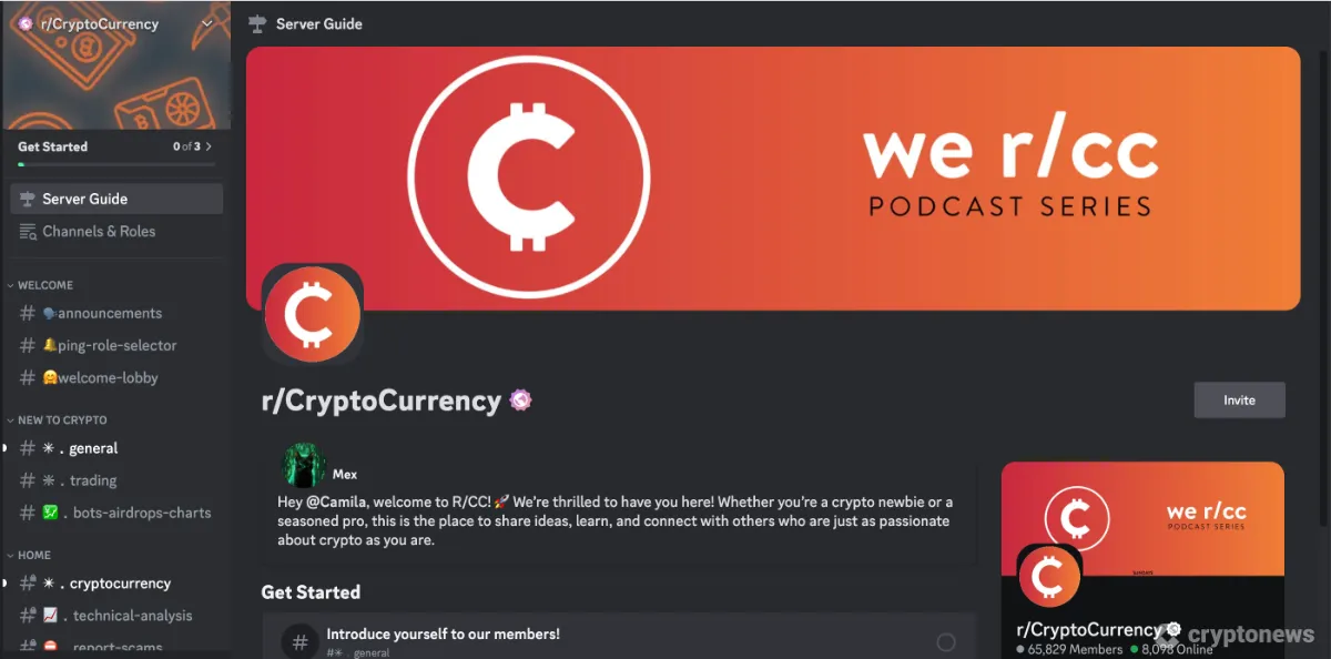 Reddit CryptoCurrency Discord