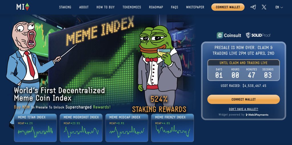 meme index launches decentralized solution to invest in meme coins