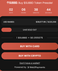 Widget di acquisto prevendita SUBBD