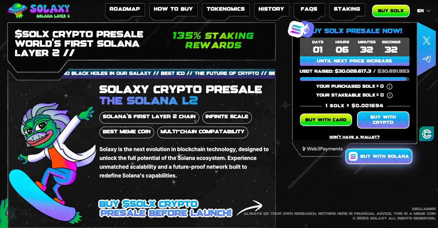 solaxy - Koin Meme Potensial 100x yang Masih di Bawah $0.01 pada April 2025