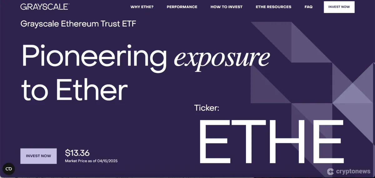 Grayscale Ethereum Trust (ETHE)