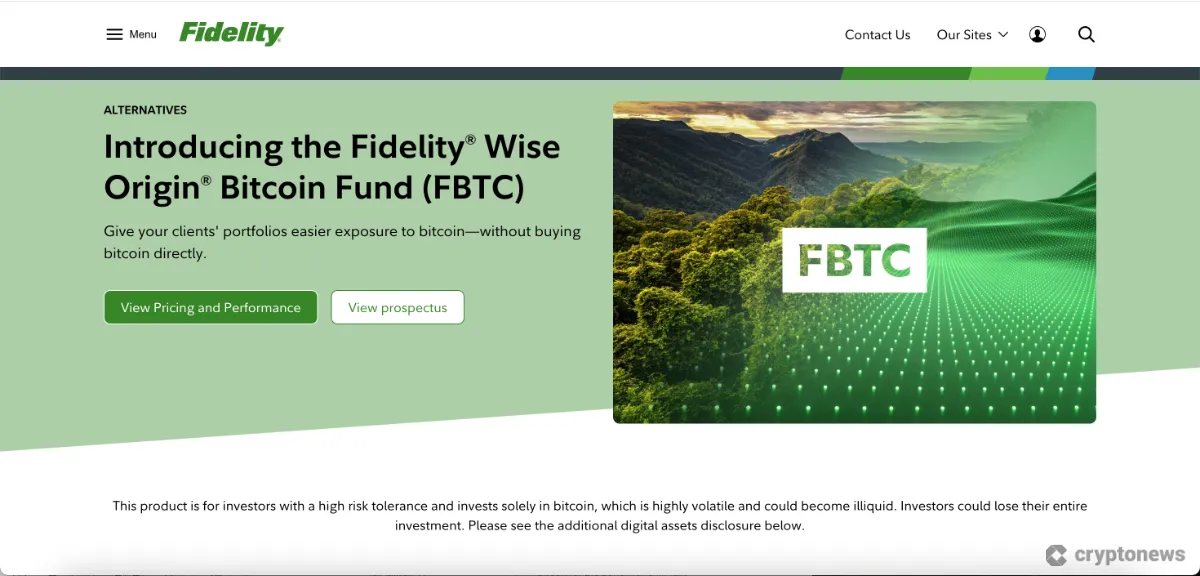 Fidelity Wise Origin Bitcoin Fund (FBTC)