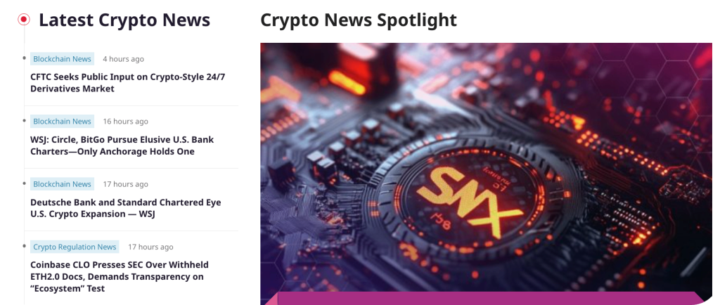 cryptonews.com homepage