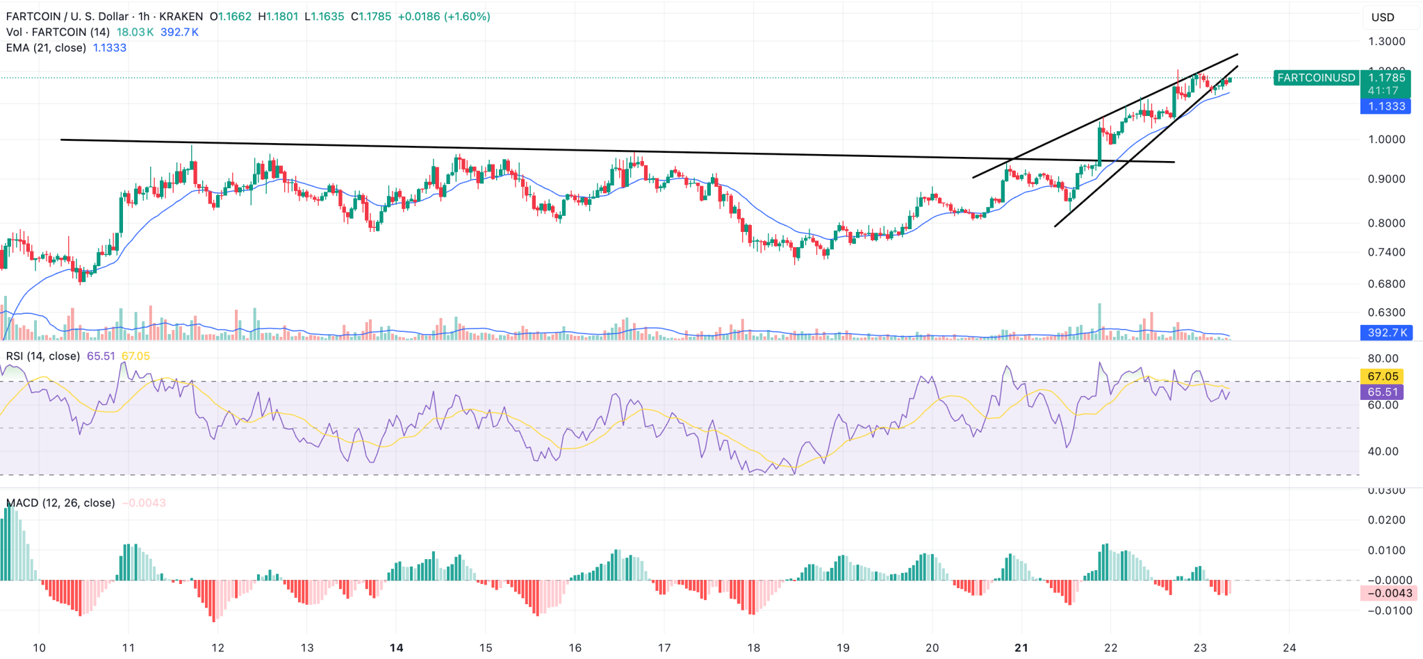 harga fartcoin/usd