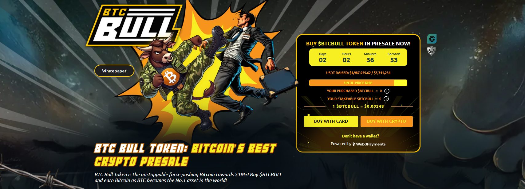 presale bitcoin bull token