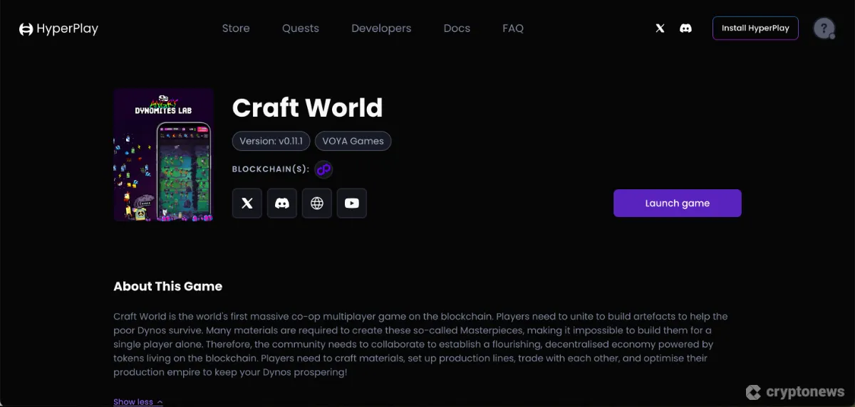 craft world clicker game