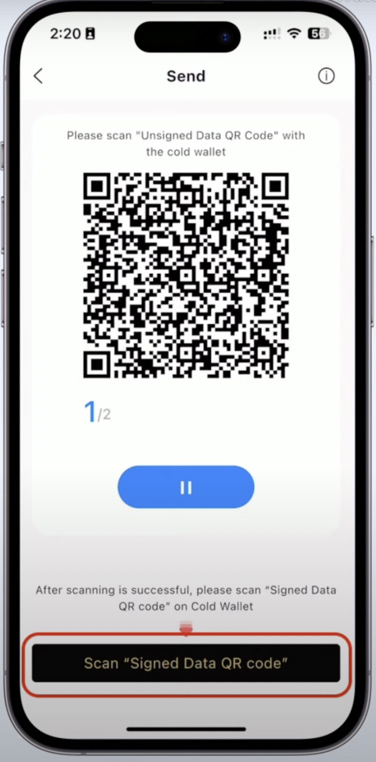 Ellipal X verify code