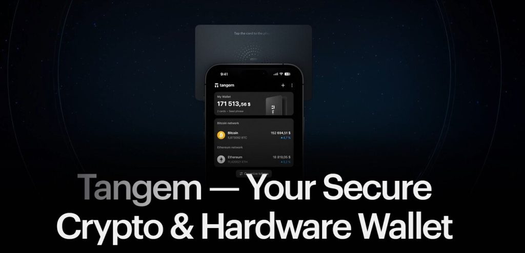 Visiting the official Tangem website