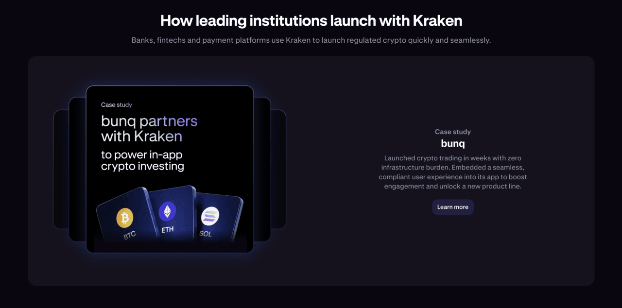 bunq partners with Kraken