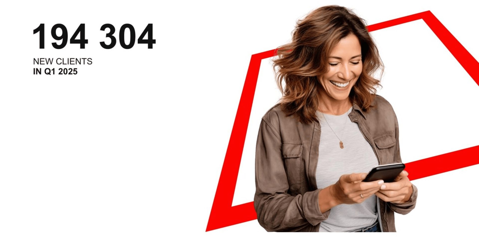 XTB clients Q1 2025