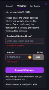coincasino withdrawal 
