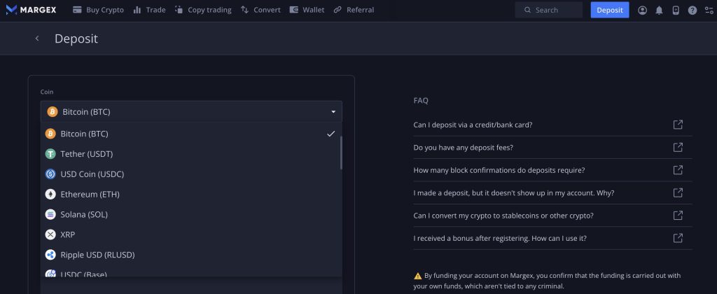 Margex deposit