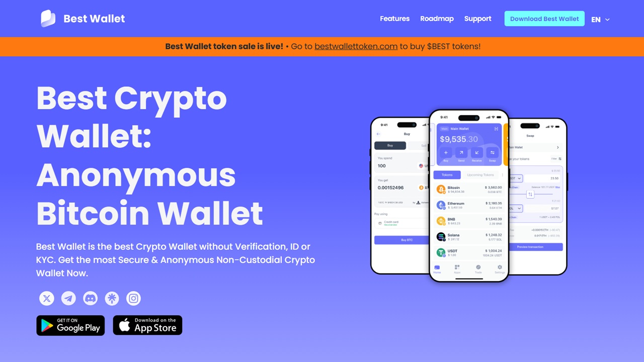 Best Wallet homepage