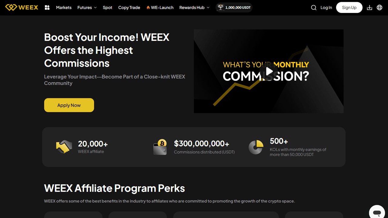WEEX affiliate program
