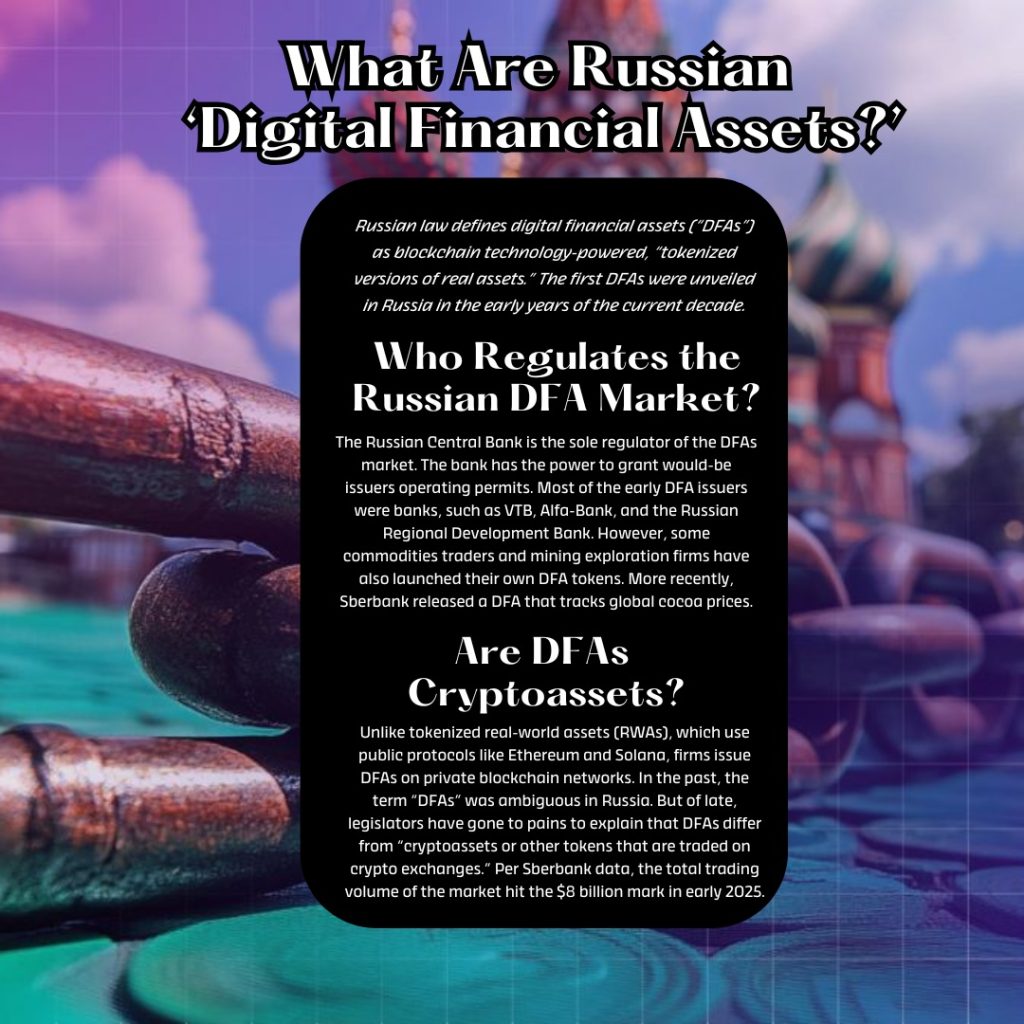 An image explaining what Russian digital financial assets are.