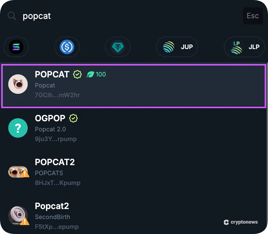 how to buy popcat solana meme coin on jupiter