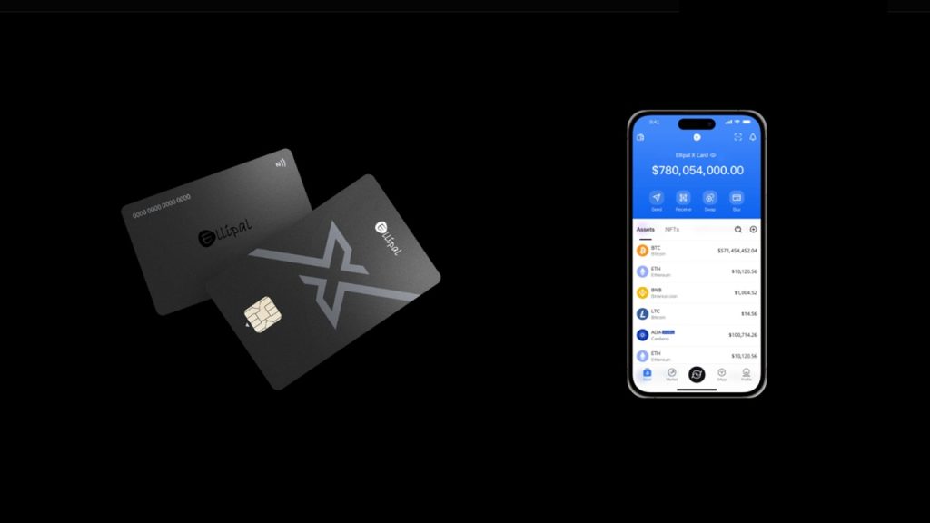 ELLIPAL X Card beside phone