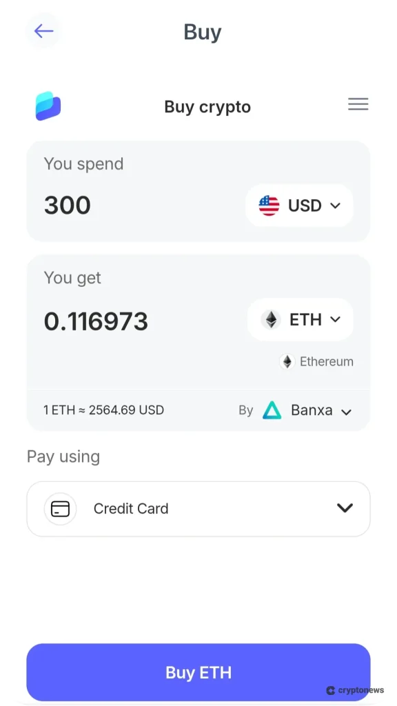 كيفية الحصول على ETH لشراء عُملات رقمية قبل البيع على Best Wallet