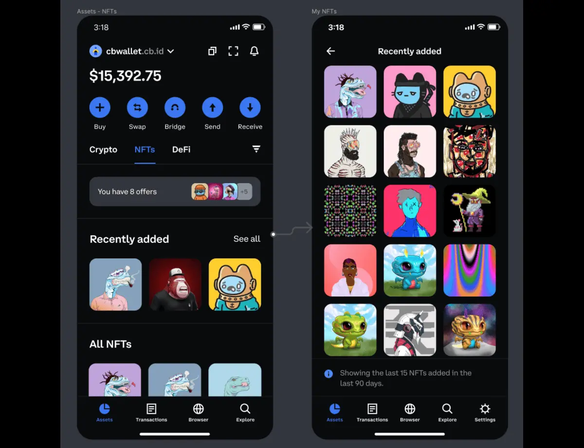 coinbase wallet nft management