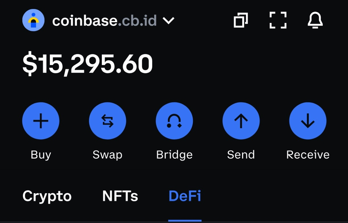 coinbase wallet account balance