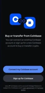 coinbase wallet connect with exchange