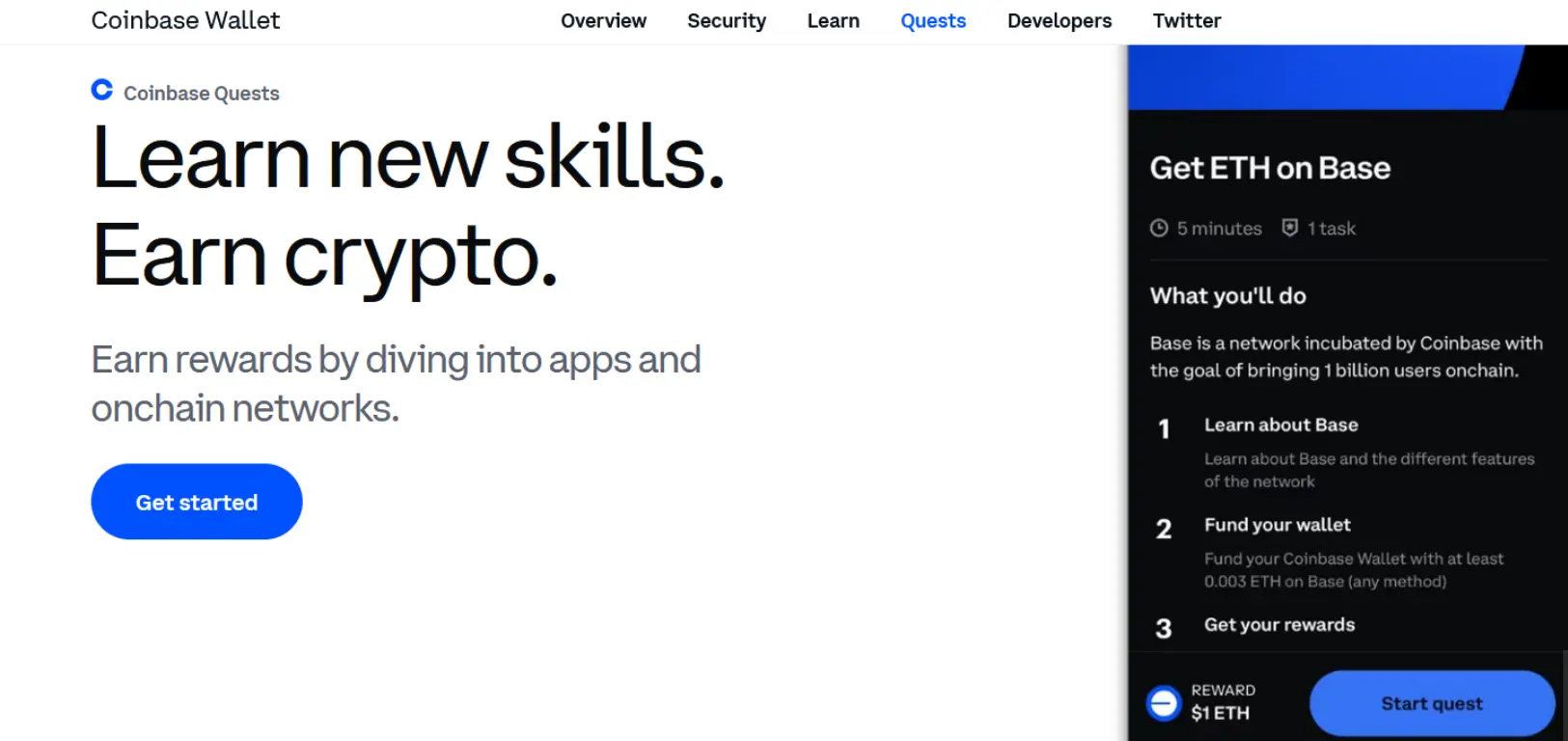 coinbase wallet learn and earn